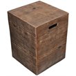 Log Glass Reinforced Concrete Tank Cover in Brown