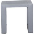 Paris Outdoor Aluminum Frame Grey End Table