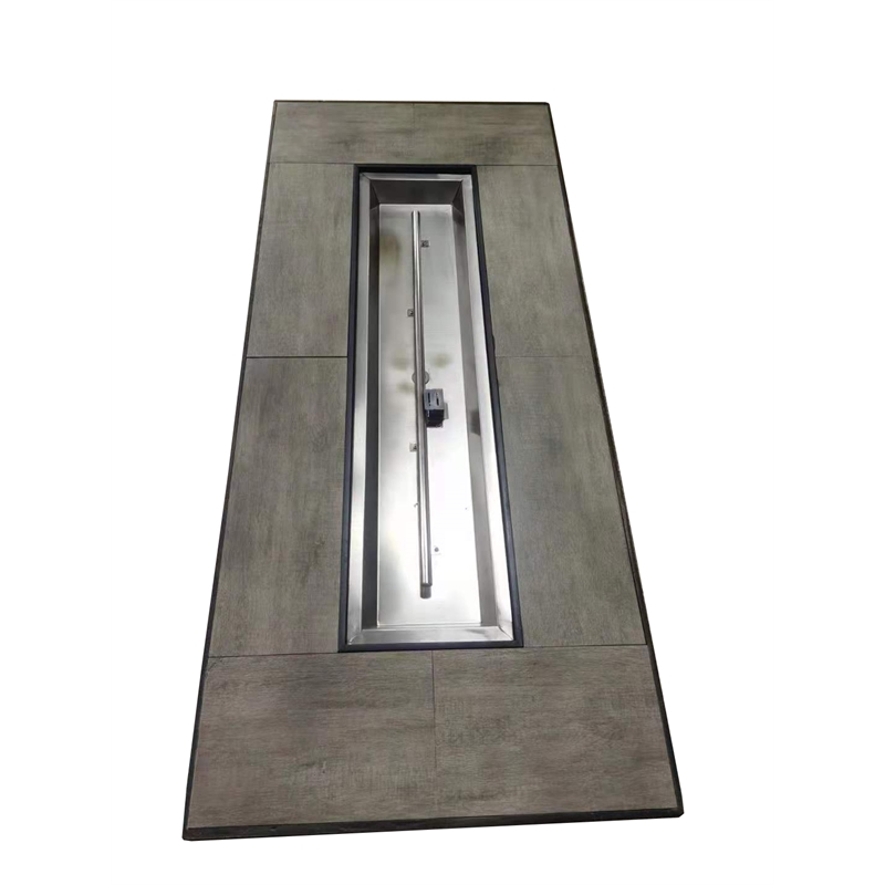 Timber Fiber Reinforced Concrete Firepit in Two-Tone Gray