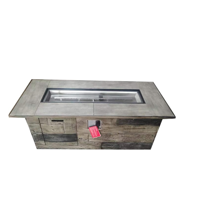 Timber Fiber Reinforced Concrete Firepit in Two-Tone Gray