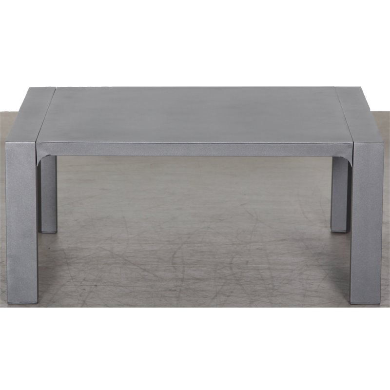 Cabo Aluminum Loveseat Set with Gray Frame in Charcoal Cushion