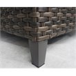 Barbados Two-Tone Dark Gray/Light Gray Wicker Sofa Set in Charcoal Cushion