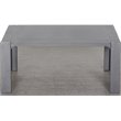 Cabo 4-PC Deep Seating Set Gray Aluminum Frame in Charcoal Cushion