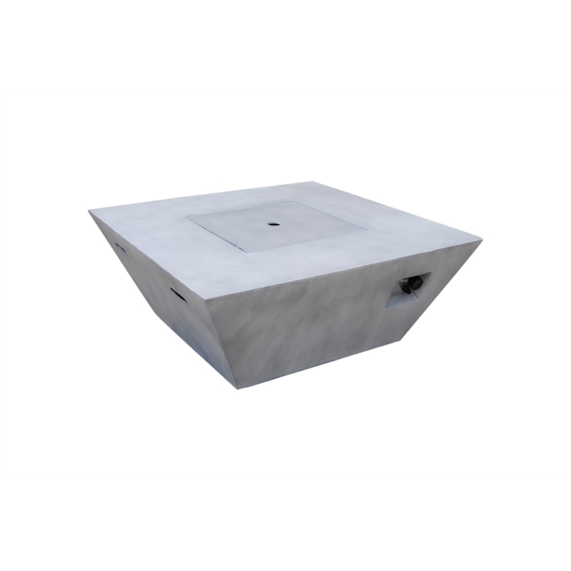 Teva Furniture Joshua GRC Firepit with Stainless Steel Burner