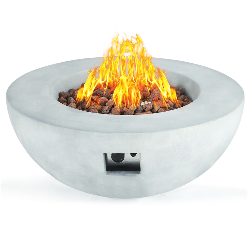Teva Furniture Tuscon GRC Firepit with Stainless Steel Burner