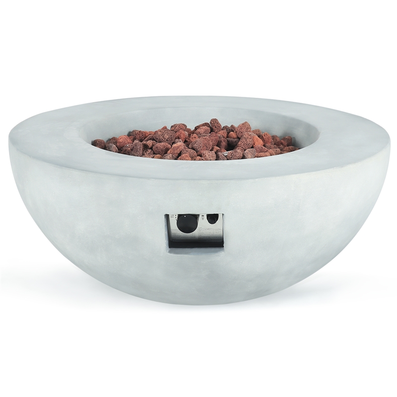 Teva Furniture Tuscon GRC Firepit with Stainless Steel Burner