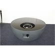 Teva Furniture Baja Round Porcelain Firepit with Stainless Steel Burner