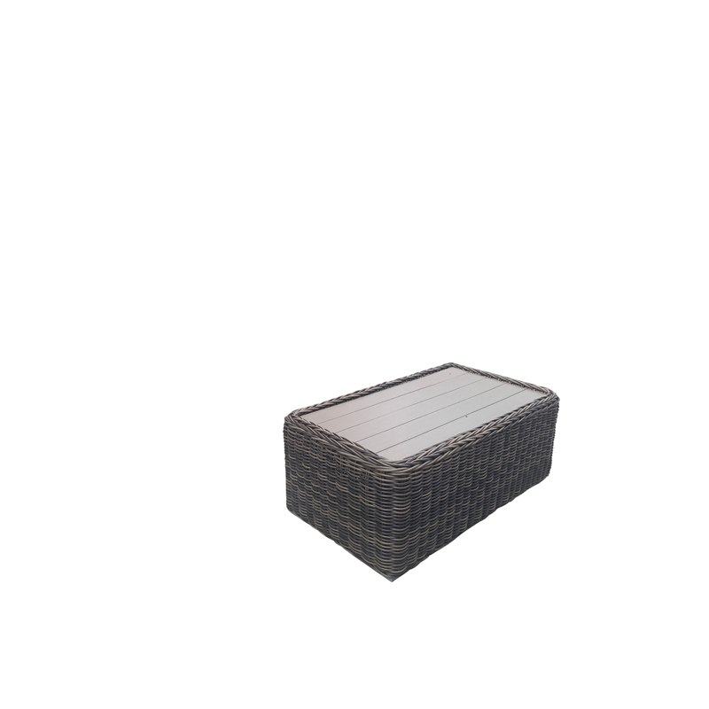 Teva Furniture Monterey Wicker / Rattan Coffee Table in Brown/Beige