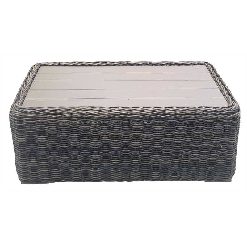 Teva Furniture Monterey Wicker / Rattan Coffee Table in Brown/Beige