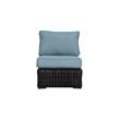 Santa Monica Middle Sectional Piece in Espresso Brown Frame with Spa Cushion