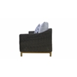 Teva Patio Furniture Napa Brown/Beige Wicker Sofa with Silver Grey Cushion