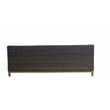 Teva Patio Furniture Napa Brown/Beige Wicker Sofa with Silver Grey Cushion