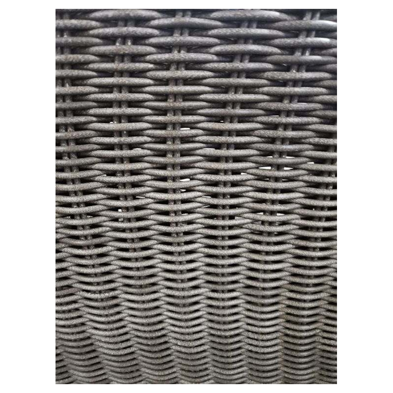 Teva Patio Furniture Napa Brown/Beige Wicker Sofa with Silver Grey Cushion