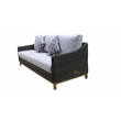 Teva Patio Furniture Napa PE Wicker Sofa Seating Set in Brown with Cushion
