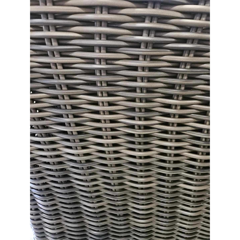 Teva Patio Furniture Catalina Love Seat with Two Tone Brown/Beige PE Wicker