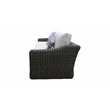 Teva Patio Furniture Catalina Sofa with Two Tone Brown/Beige PE Wicker