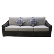 Teva Patio Furniture Catalina Seating Set with Two Tone Brown/Beige PE Wicker