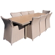 Teva Furniture Hawaii PE Wicker 3 Tone Grey/Off White/Beige Dining Set