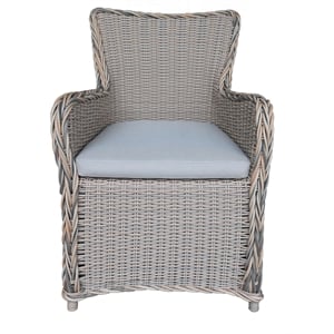 Teva Furniture Hawaii PE Wicker Gray/Off White/Beige Set Of 2 Dining Chairs