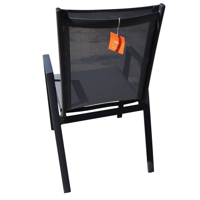 Teva Furniture Venice Gray Aluminum Dining Set with 8 Sling Chairs