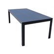 Teva Furniture Venice Gray Aluminum Dining Set with 8 Sling Chairs