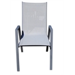 Teva Furniture Venice Set of 4 Gray Aluminum Dining Chairs with Sling