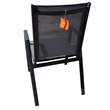 Teva Furniture Venice Set of 4 Gray Aluminum Dining Chairs with Sling