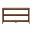 New Ridge Home Goods 2-tier Low Traditional Wooden Bookcase in Walnut
