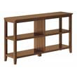 New Ridge Home Goods 2-tier Low Traditional Wooden Bookcase in Walnut