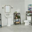 New Ridge Home Goods Dunnsville 2-tier Solid Wood Space Saver in Espresso