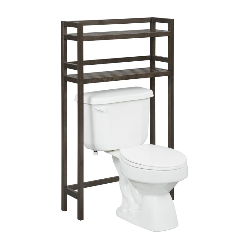 New Ridge Home Goods Dunnsville 2-tier Solid Wood Space Saver in Espresso