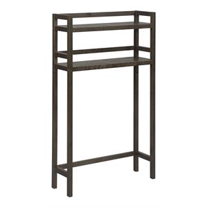 New Ridge Home Goods Dunnsville 2-tier Solid Wood Space Saver in Espresso
