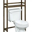 New Ridge Home Goods Dunnsville 2-tier Solid Wood Space Saver Antique Chestnut