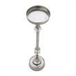New Ridge Home Goods Set of 2 Round Accent Drink Tables- Antique Silver