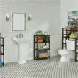 New Ridge Home Goods Dunnsville 4-tier Wood Step Back Shelf Bookcase in Espresso