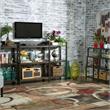 New Ridge Home Goods Dunnsville 4-tier Wood Step Back Shelf Bookcase in Espresso