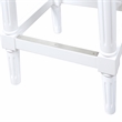 Manchester 31in. H Square Bar Stool- Alabaster White