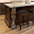 Manchester 27in.H Square Counter Stool- Distressed Walnut