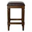 Manchester 27in.H Square Counter Stool- Distressed Walnut