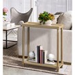 New Ridge Home Goods Harrison Wood Side End Tables with Shelf- Set of 2-