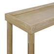 New Ridge Home Goods Harrison Wood Side End Tables with Shelf- Set of 2-