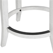 Farmhouse 31in. Reclaimed White Bar-Height Bar Stool and Natural Seagrass Seat