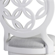Upholstered 31in. Swivel Bar Stool- Farmhouse White