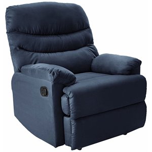 nathaniel home anthony microfiber upholstered recliner