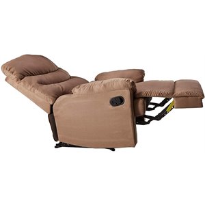 nathaniel home anthony microfiber upholstered recliner