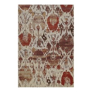 dalyn rugs geneva ikat fabric area rug in canyon red