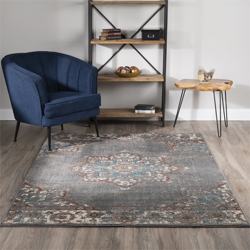 Dalyn Lavita Lv522 7'10 x 10'7 Pewter Area Rug