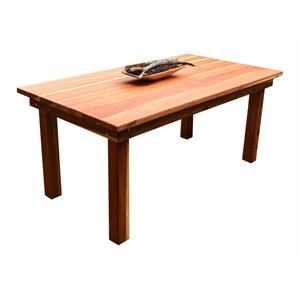 Best Redwood 84&quot Farmhouse Solid Wood Dining Table in Natural