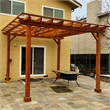 Best Redwood 20 ft. x 20 ft. Pacific Douglas Fir Wood Pergola in Multicolor