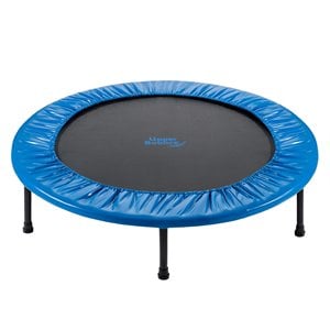 upper bounce 2 fold mini rebounder trampoline with carry-on bag